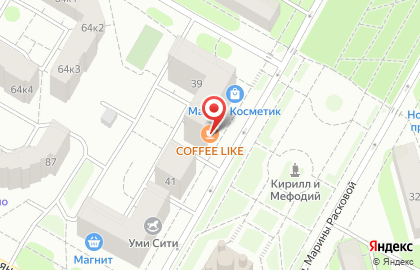 Пекарня Печка на улице Марины Расковой на карте