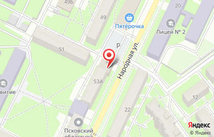 Технология комфорта на Народной улице на карте