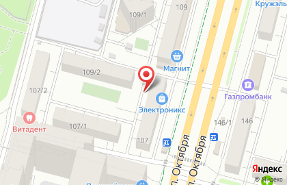 Низкие цены на проспекте Октября на карте