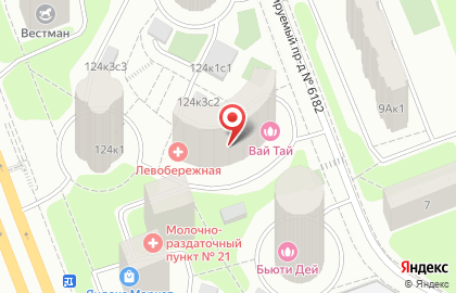 Салон тайского массажа и СПА Вай Тай на Ленинградском шоссе на карте