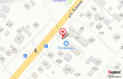 Супермаркет Пятёрочка в Советском районе на карте