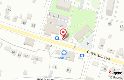 Магазин Знаменское мясо и молоко на Совхозной улице на карте
