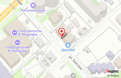 Дисплей групп на улице Ломоносова на карте