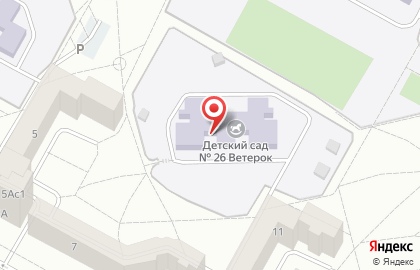 Ветерок в Центральном районе на карте