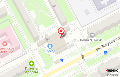 Дом быта Сандуны на улице Энтузиастов на карте