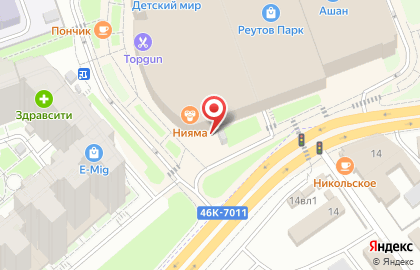 Ресторан быстрого обслуживания Макдоналдс на Носовихинском шоссе на карте