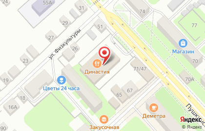 Страховая компания Ингосстрах на Пушкинской улице на карте
