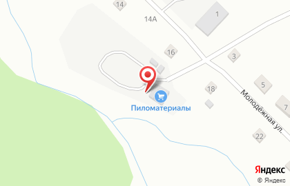 Деревообрабатывающая компания на Молодёжной улице на карте