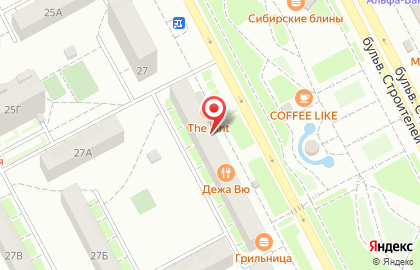 Терминал СберБанк на бульваре Строителей на карте
