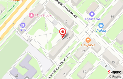 Пермский филиал Банкомат, Кредит Европа Банк в Закамске на карте