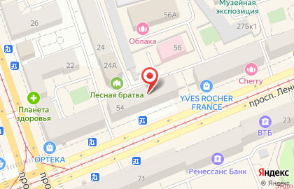 Телекоммуникационная компания МТС на проспекте Ленина, 54 на карте