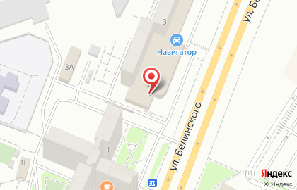 Торговая компания Miele на улице Белинского на карте