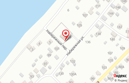 Продовольственный магазин на Набережной улице на карте