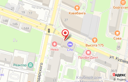 Столовая 58 на улице Володарского на карте