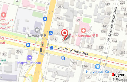 Салон-парикмахерская в Краснодаре на карте