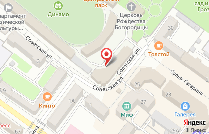 ASTI на бульваре Гагарина на карте