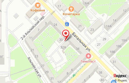 Секонд-хенд на Батальной, 32-36 на карте