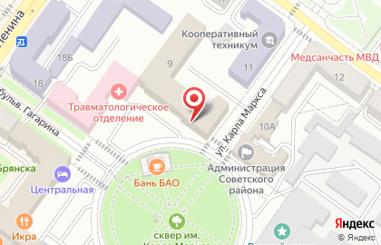 Управление Федеральной почтовой связи Брянской области на карте