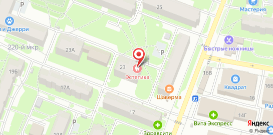 Клиника стоматологии Эстетика на карте