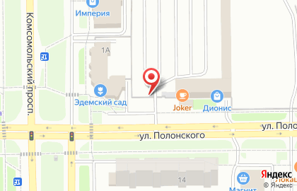 Автостоянка в Тюмени на карте