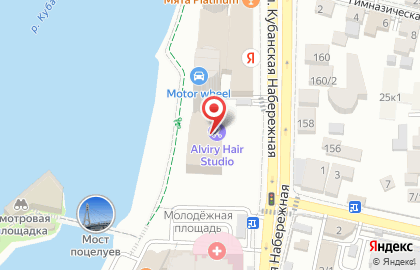 Салон красоты Wonderlab на Кубанской набережной на карте