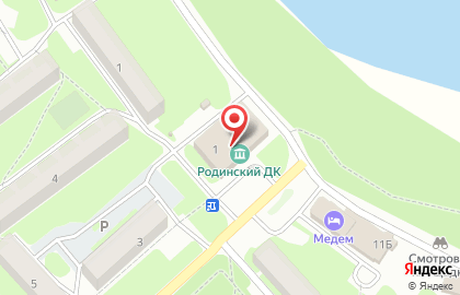 Дом культуры, пос. Родина на карте