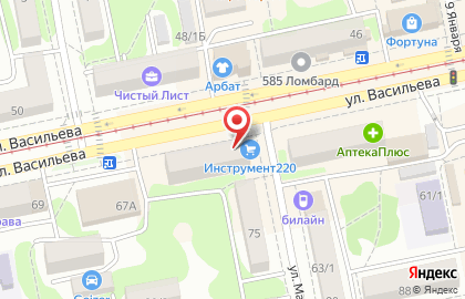 Сервисный центр Парус плюс в Барнауле на карте