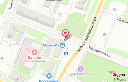 Киоск печатной продукции Роспечать на Комсомольской на карте