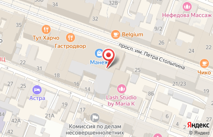 Магазин женской одежды Glamour в Фрунзенском районе на карте
