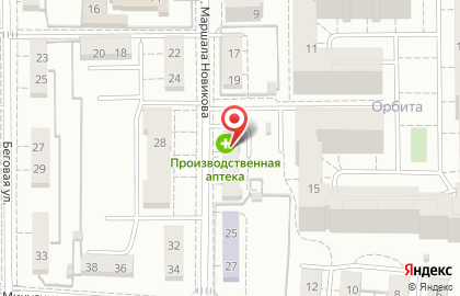 Аптека Консультант на улице Маршала Новикова на карте