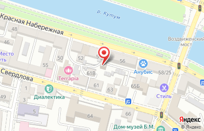 Компания Территория Безопасности на улице Красная Набережная на карте