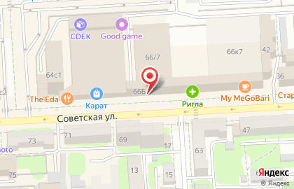 Магазин сантехнического оборудования Акватория на Советской улице на карте
