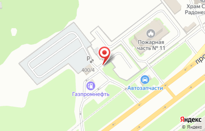 Автостоянка на улице Победы 400/2 на карте