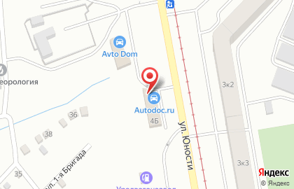 Магазин автозапчастей Автодок в Екатеринбурге на карте