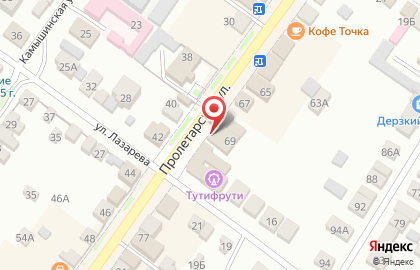 Мебельный салон Уют на Пролетарской улице на карте