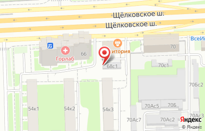 Сандык на Щёлковском шоссе на карте