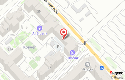 Бухгалтерская компания на улице Авиаторов на карте