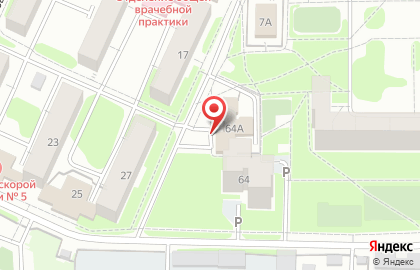 Кафе Адонис в Железнодорожном районе на карте