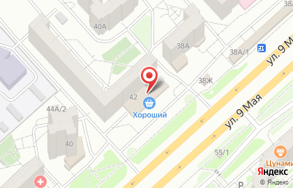 Банкомат СберБанк на улице 9 Мая, 42 на карте