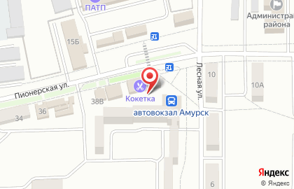 Кокетка на Пионерской улице на карте