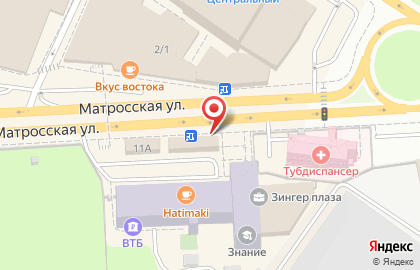 Салон связи МТС на Матросской улице, 11а в Подольске на карте