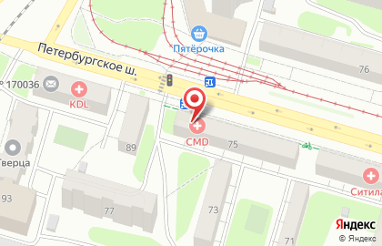 Медицинская лаборатория CMD-Центр молекулярной диагностики в Заволжском районе на карте