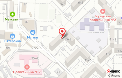 Парикмахерская Каприз в Астрахани на карте