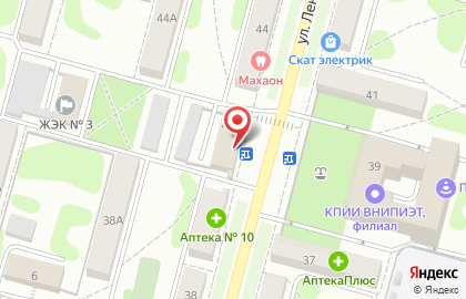 Копейка на улице Ленина на карте