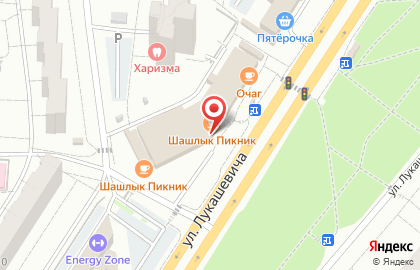 Банкомат СберБанк на улице Лукашевича, 14/4 на карте