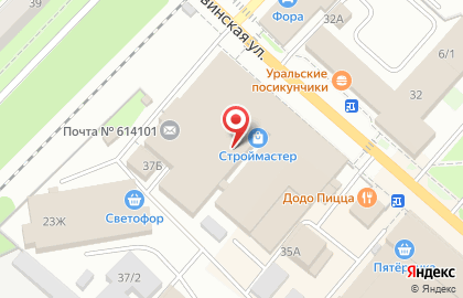 Сеть мебельных салонов Фабрика Москва в Закамске на карте