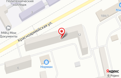 Магазин алкогольной продукции Норман, магазин алкогольной продукции на Красноармейской улице на карте