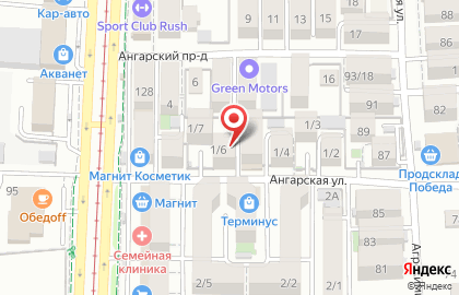 Фунтик на Ангарской улице на карте