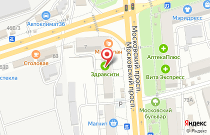 АФК на Московском проспекте на карте