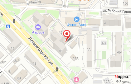 Хостел на Ленинградской на карте